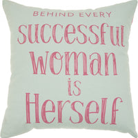 Successful Woman Pink Decroative Throw Pillow