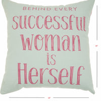 Successful Woman Pink Decroative Throw Pillow