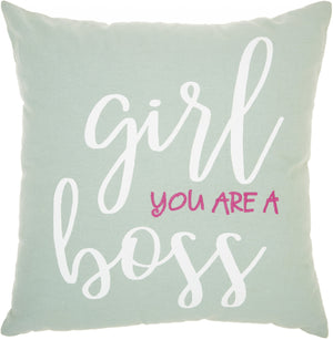 Girl You Are A Boss Throw Pillow