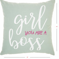 Girl You Are A Boss Throw Pillow