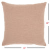 Blush Solid Woven Throw Pillow
