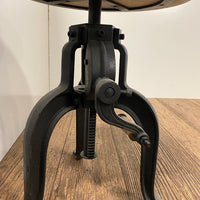 Industrial Adjustable Rustic Crank Stool