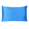 Blue Dreamy Set of 2 Silky Satin King Pillowcases