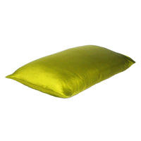 Lemongrass Dreamy Set of 2 Silky Satin King Pillowcases