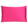 Fuchsia Dreamy Set of 2 Silky Satin King Pillowcases