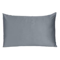 Dark Gray Dreamy Set of 2 Silky Satin King Pillowcases