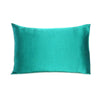 Teal Dreamy Set of 2 Silky Satin King Pillowcases