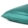 Teal Dreamy Set of 2 Silky Satin King Pillowcases
