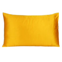 Goldenrod Dreamy Set of 2 Silky Satin King Pillowcases