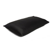 Black Dreamy Set of 2 Silky Satin Standard Pillowcases