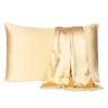 Pale Yellow Dreamy Set of 2 Silky Satin Standard Pillowcases