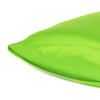 Bright Green Dreamy Set of 2 Silky Satin Standard Pillowcases