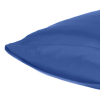 Navy Blue Dreamy Set of 2 Silky Satin Standard Pillowcases