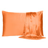 Orange Dreamy Set of 2 Silky Satin Standard Pillowcases