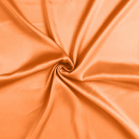 Orange Dreamy Set of 2 Silky Satin Standard Pillowcases