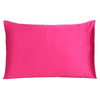 Fuchsia Dreamy Set of 2 Silky Satin Standard Pillowcases
