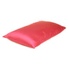 Poppy Red Dreamy Set of 2 Silky Satin Standard Pillowcases