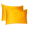 Goldenrod Dreamy Set of 2 Silky Satin Standard Pillowcases