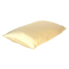 Pale Yellow Dreamy Set of 2 Silky Satin Queen Pillowcases