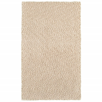 7’ x 10’ Modern Soft Tan Indoor Area Rug