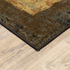 10’ x 13’ Brown and Black Abstract Geometric Area Rug