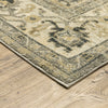 5’ x 8’ Beige and Gray Traditional Medallion Indoor Area Rug