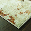 7’ x 10’ Abstract Weathered Beige and Gray Indoor Area Rug