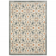 10’ x 13’ Gray and Beige Medallion Indoor Area Rug