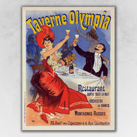 14" x 11" Taverne Olympia French Restaraunt Wall Art Print