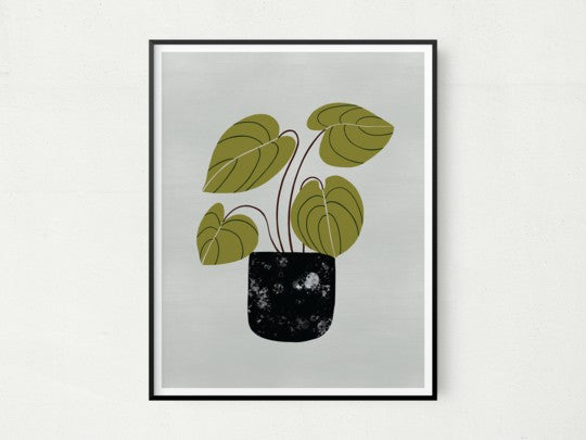 11" x 14" Contemporary Botanical Wall Art