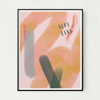 5" x 7" Contemporary Cascade Abstract Watercolor Wall Art