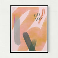 8" x 10" Contemporary Cascade Abstract Watercolor Wall Art