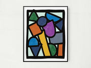 5" x 7" Contemporary Elementary Abstract Wall Art