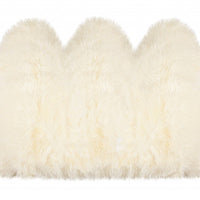 3' x 5' Trio Natural Sheepskin Area Rug