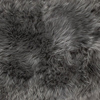 3' x 5' Gray Natural Sheepskin Area Rug