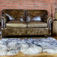 3' x 5' Gray Ombre Natural Sheepskin Area Rug