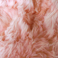 3' x 5' Pink Natural Sheepskin Area Rug