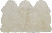 3' x 5' Golden Natural Sheepskin Area Rug