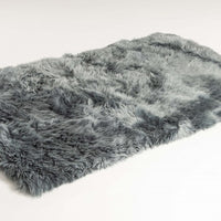 3' x 5' Gray Natural Rectangular Sheepskin Area Rug