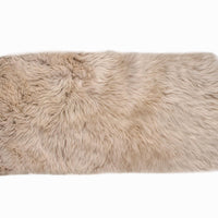 3' x 5' Taupe Natural Rectangular Sheepskin Area Rug