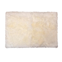 2' x 5' Natural Rectangular Sheepskin Area Rug