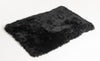 2' x 5' Black Natural Rectangular Sheepskin Area Rug