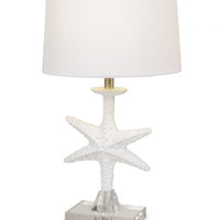 Set of 2 White Coastal Starfsh Table Lamps