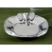 Shiny Silver Elephant Serving Tray