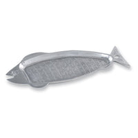 Fun Fish Shaped Silver Embellished Serving Tray