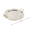 Round Gold Bordered Serving Tray