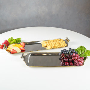 Long Rectangular Decorative Handle Tray