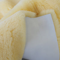 2' X 3' Natural Off-White Medical Grade Sheepskin Throw Blanket