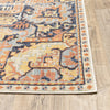 7’x10’ Blue and Orange Tribal Area Rug