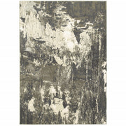 4’x6’ Gray and Ivory Abstract Area Rug